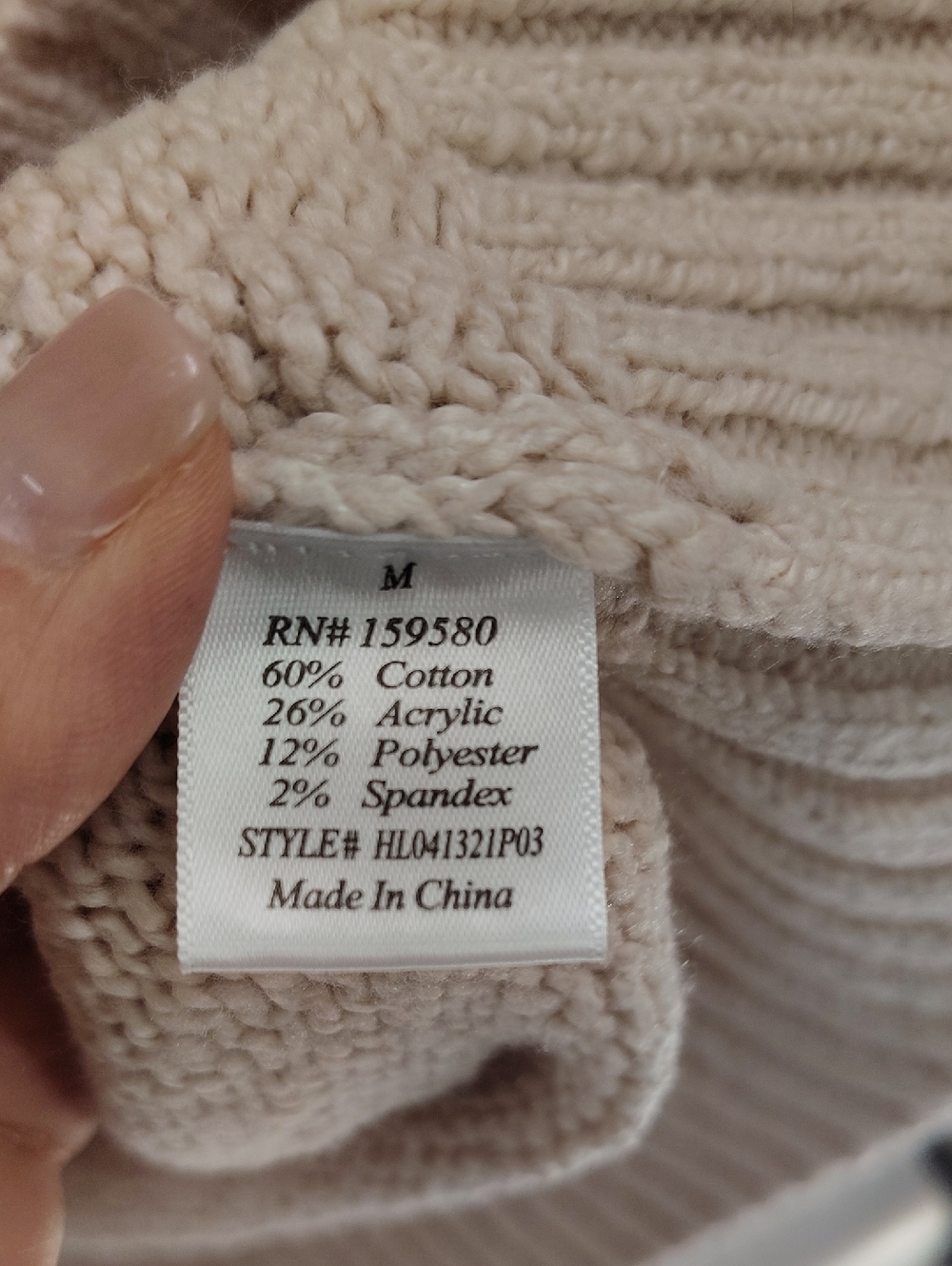 Caitlin Covington x Pink Lily Kelsey Sweater Taupe Wide Neck Off Shoulder Soft M - Picture 6 of 9